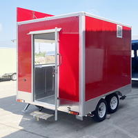 10FT Mobile Pizza Gâteau Dessert Maïs Rôti De Pommes De Terre Remorque Food Trucks Boulangerie Restauration avec Cuisine Complète à Vendre USA