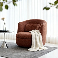 Fauteuil lounge minimaliste moderne, canapé une place amélioré, mobilier individuel pour salons et balcons