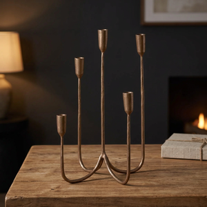 Vaso de vela moderno de fabricante de fábrica rápida, candelabros decorativos para boda, soporte de vela - Product Image 3