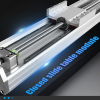 Table coulissante automatisée HLTNC C7 C5 2010 avec vis à métaux HGR15, compatible avec servomoteurs 60/80, 170 mm de déplacement, 150-2000 mm pour CNC