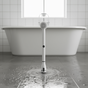 Brosse de nettoyage électrique sans fil rechargeable télescopique Cj-Cjqx2527407 pour salle de bain, carrelage, sol et nettoyage domestique - Product Image 2