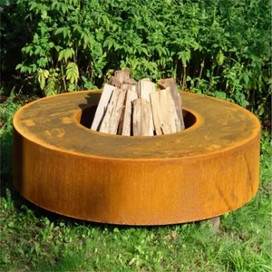 Quemador de madera para exterior, barril de acero orten, chimenea esquinera