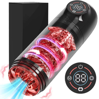 Automatischer Masturbator für Männer, Taschenmuschi-Stimulator mit 3 Pumpen, 7 Stoß-, Rotations- und Vibrationsmodi, Masturbationsspielzeug für Männer