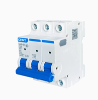 Disjoncteur Miniature série NXB-63 CHNT NXB-63 3P C25 petit RCBO/MCCB/RCB avec courant nominal 25A et Protection LI