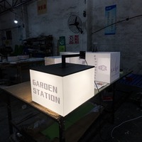 Letrero LED comercial decorativo para exteriores, letrero iluminado, caja de luz acrílica, productos publicitarios para restaurantes