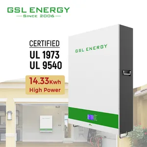 GSL Energy High Power 5Kwh 10Kwh 15Kwh Powerwall 48V Lithium Battery Lifepo4 100Ah 280Ah Lithium Ion Batteries