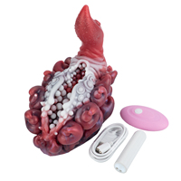 GEEBA Alien Monster Male Masturbator avec Langue Longue, Vagin de Poche Fantaisie, Texturé 3D, Masturbateur Masculin, Jouet sans Canal