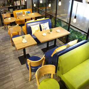 Meubles de <span class=keywords><strong>restaurant</strong></span> modernes sur mesure en gros, table et banquette en bois et métal à prix abordable pour salle à manger, extérieur, salon, hôtel - Product Image 1