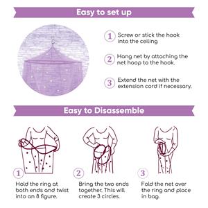 Stretchy Breathable Net Shade Luminous Mini Folded Portable Travel <strong>Crib</strong> Canopy Cover Adult <strong>Crib</strong> Blackout <strong>Tent</strong> Indoor Outdoor - Product Image 5