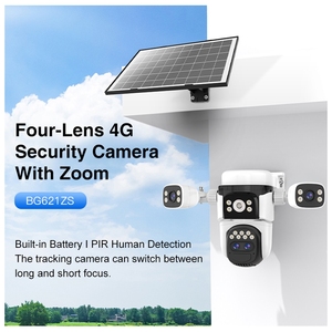 Mới okam Pro App bg621zs 12MP không dây hai chiều âm thanh bốn ống kính góc rộng IP65 đầy đủ màu sắc ngoài trời an ninh máy ảnh 10x Zoom PTZ - Product Image 2