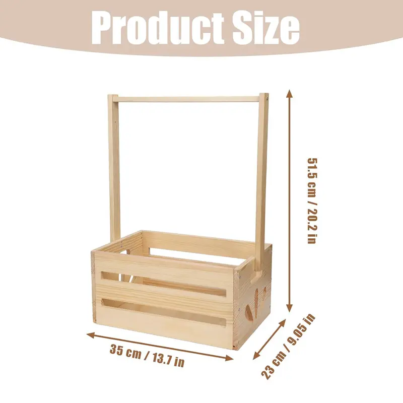 Customized wooden baby shower boxes with handles in various styles  convenient for storing baby supplies in wooden crates