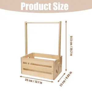 木箱にベビー用品を収納するのに便利な、さまざまなスタイルのハンドル付きのカスタマイズされた木製ベビーシャワーボックス