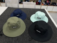 Topi Boonie Hijau Lebar dengan Tali Pengaman, Topi Safari untuk Memancing, Berburu, dan Aktivitas Luar Ruangan