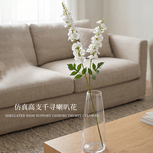 Bouquet de fleurs artificielles en soie Xinchengzhi Chihiro Trumpet Flower 30cm-100cm pour la décoration intérieure - Product Image 2