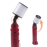 Lampe de travail LED COB multifonction à chargement USB, lampe de travail magnétique, lumière d'avertissement blanche, lampe torche pliable, réparation routière, camping