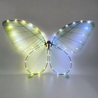 Avion papillon bionique LED commercial pour spectacle, décoration de scène de mariage nocturne
