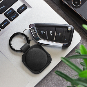 TILONSTAR TA100 Accessoires de voyage : Étui de protection en cuir intelligent pour AirTag, support de localisation, porte-clés anneau pour voiture - Product Image 6