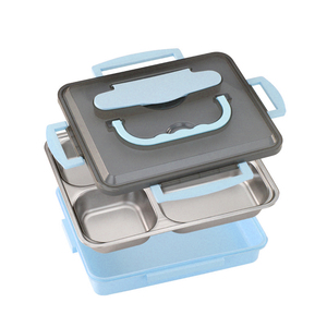 Thiết kế mới 1200ml 4 ngăn thép không gỉ nhiệt cách điện trường tiffin Bento Hộp Ăn Trưa với súp bát cho trẻ em - Product Image 1