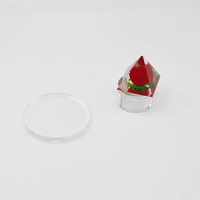Bloc de présentation rond en acrylique transparent, support cylindrique, accessoire de photographie pour cosmétiques et bijoux, pour la décoration de vitrine