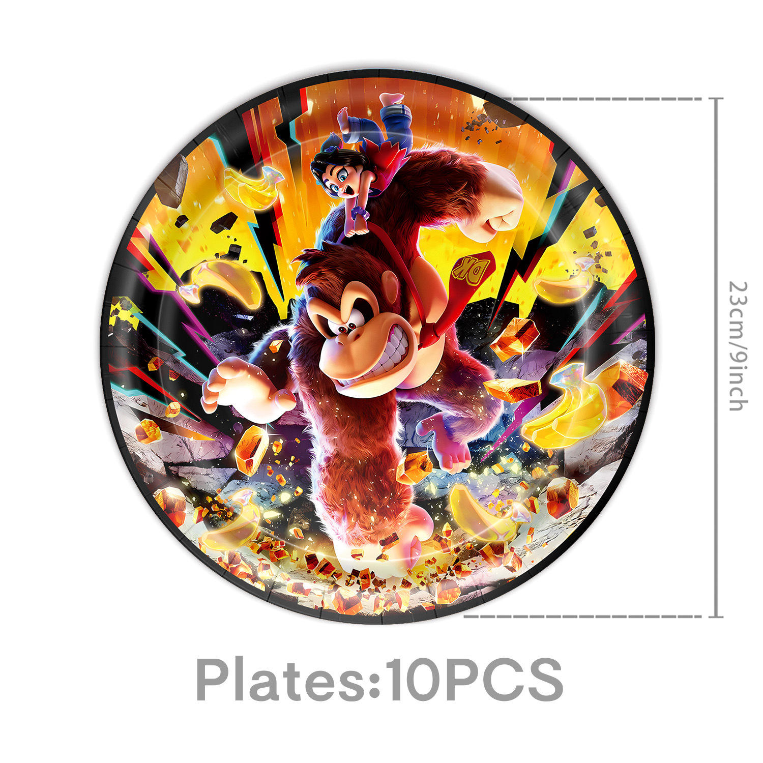 9in plates 10pcs