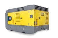 Compresseur d'air à vis haute pression, refroidi par air, lubrifié, alimenté au diesel, portable Atlas Copco X1300 pour usage industriel et de forage