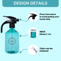 Buse de déclenchement de pulvérisation de vente chaude 28 410 pulvérisateur à gâchette à main en plastique pulvérisateur à gâchette noir pour l'arrosage du jardin