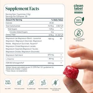 Compléments Nutritionnels OEM : Gommes de Magnésium <span class=keywords><strong>Thréonate</strong></span> 500mg pour Adultes - Soutien Énergétique - Product Image 2
