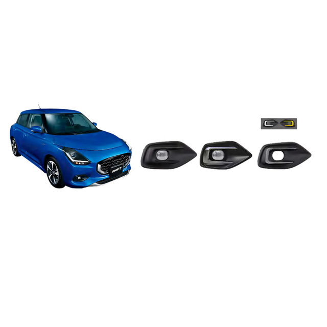 LED Fog Lamps for Suzuki Swift 2024+ New Front Position with H7 Bulb Shape 12V Voltage 6500K Color Temperature