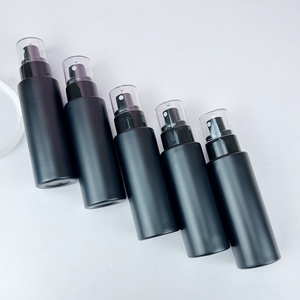 En magasin, flacon pulvérisateur de parfum en verre givré noir de 60 ml, 80 ml, 100 ml, 120 ml, flacon de lotion - Product Image 1