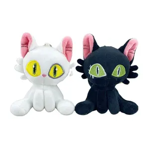 Nuevo lindo gato de peluche de juguete de dibujos animados Suzume No Tojimari Anime muñeca colgante llavero mochila coche bolsa llavero decoración chico regalo