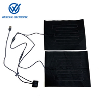 Tapis chauffant en fibre de carbone USB Weikong S007 intelligent avec contrôle de température à 3 niveaux et coussinets lavables pour la domotique