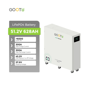 Batterie solaire au lithium GOOTU grande capacité 30 kWh 51,2 V 628 Ah BMS 48 V 32154 Wh avec roues - Product Image 1