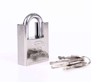 थोक प्रत्यक्ष बिक्री उच्च सुरक्षा पैडलॉक 60 मिमी छोटी बीम स्टेनलेस स्टील लिपटे बीम पैडलॉक - Product Image 2