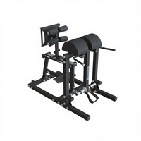 Chaise romaine multifonctionnelle en métal durable et sécurisée, banc de redressements assis réglable, appareil de développement des fessiers et des ischio-jambiers pour usage en salle de sport