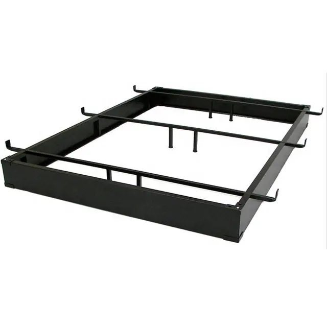 Cadre de lit Queen size/cadre de lit à plateforme métallique et housse en acier robuste, sans boîte, printemps non nécessaire