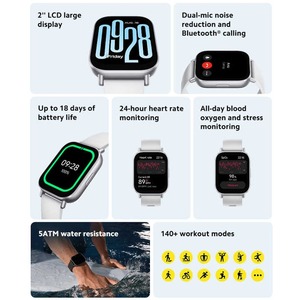 EU Version Xiao mi Redmi Watch 5 Active Bluetooth Phone Call Smartwatch 2&quot; Screen 140+ Sport Mode 5ATM 18 Days Battery <strong>Life</strong> - Product Image 3
