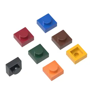 5870 unids/lote 1x1 ladrillo Moc corto 1 Agujero Color repuestos compatibles con 3024 ladrillo DIY juguete para niños caja de regalo de montaje