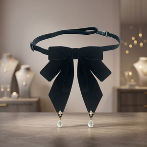 Nœud papillon uni durable pour homme, en satin de polyester brillant noir, idéal pour les fêtes et mariages, avec ceinture de taille ajustable, vente en gros, coffret cadeau - Product Image 2