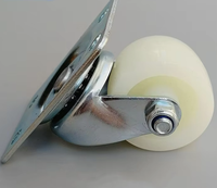 Roulettes en nylon et acier légères de 20 kg à 60 kg, pivotantes, avec frein de blocage fixe, pour équipement industriel