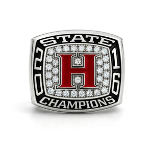 Bague de championnat personnalisée - Bague commémorative d'équipe sportive personnalisée avec zircone cubique - Product Image 1