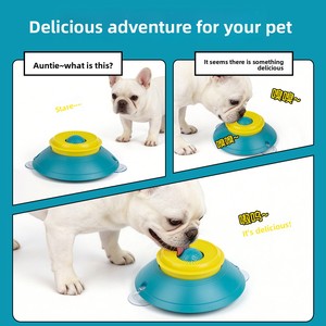Plato interactivo para mascotas con ventosa, comedero lento, dispensador de golosinas, rompecabezas para perros y gatos, venta al por mayor de artículos para mascotas - Product Image 2