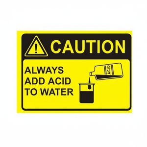 Attention, usage industriel - Toujours ajouter de l'acide à l'eau pour les produits chimiques - Product Image 2