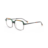 Monturas de Gafas de Acetato de Moda para Mujer, Monturas Ópticas Retro Transparentes con Degradado de Color, Venta al Por Mayor