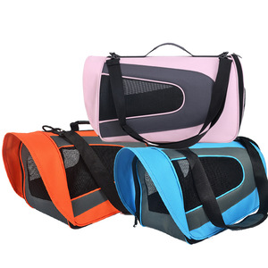 Bolsa de Transporte para Mascotas, Gran Capacidad, Transpirable, Portátil, para Exteriores, en Rosa, Naranja y Azul - Product Image 1