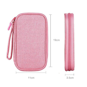 Mobile Phone Data <b>Cable</b> Storage <b>Bag</b> Rectangle Polyester Portable Digital Organizer for Charging Accessories - Product Image 2