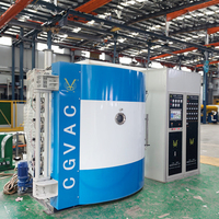 Ligne de production de revêtement par placage plasma multi-arc PVD pour carreaux de céramique CGVAC, équipement de métallisation sous vide couleur or