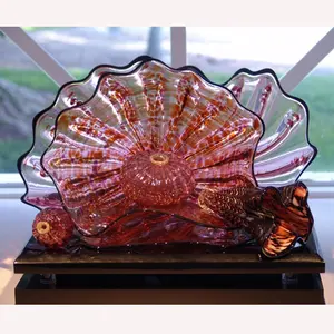 China Factory Holiday Gift 100% Handmade Christmas Murano Glass Crafts for Desk Decor