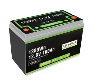 Многократного цикла глубокого заряда-разряда свинцово-кислотная аккумуляторная батарея 12V 12,8 V 100Ah перезаряжаемые LiFePO4 ионно-литиевая аккумуляторная батарея имеет долгий срок службы литий-полимерный
