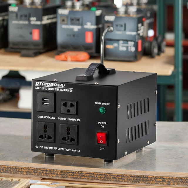 New Product 220V to 110V Single Phase DT-2000VA Step up Transformer Converter Industrial Pharmaceutical Factory