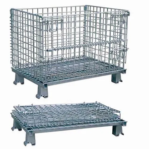 Tùy chỉnh Stackable dây thép lưới <span class=keywords><strong>Pallet</strong></span> lồng lưu trữ container - Product Image 1